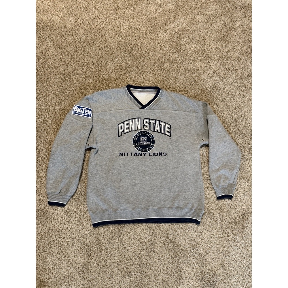 Vintage 90s‎ Lee Sports Penn State Crewneck Mens Large Gray Blue Pullover